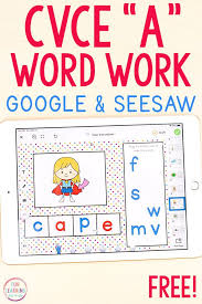 Long A Cvce Word Building Activity For Google Slides And Seesaw In 2020 Cvce Words Phonics Games Kindergarten Digital Learning Classroom