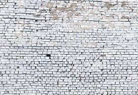 Black and white brick wall. Photomural White Brick 8 881 From Komar