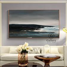 Extra Large Wall Art Landscape Abstract Painting Gray Etsy Large Canvas Painting Large Canvas Art Extra Large Wall Art