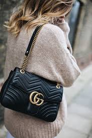 Beige Chunky Sweater Medium Black Leather Gucci Marmont Matelasse Bag Balayage Hair Gucci Best Designer Bags Gucci Bag