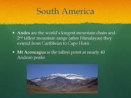 Longest mountain range in the world. 4th Largest Continent In The World Ppt Download