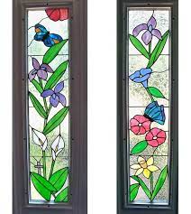 Commonly referred to as stained glass window panels, beveled glass, or leaded glass, our custom, decorative glass window and door panels are the perfect artistic touch for any home that values privacy and the beauty that these custom works of art bring to any living space. Custom Stained Glass Sidelight Windows Transom Windows Sidelight Glass Inserts