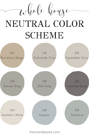 Color Palettes Farmhouse Paint Colors