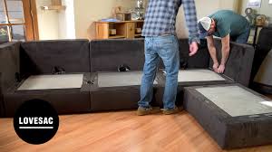 Lovesac Sactionals Video Review How To Setup In Depth Review Modular Furniture Furniture Lovesac