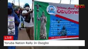 The agitators also expressed their readiness for yoruba nation out of nigeria. Punch Newspapers Live Yoruba Nation Rally In Osogbo Facebook