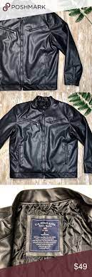 U S Polo Assn Mens Vegan Leather Jacket Us Polo Assn Faux Vegan Leather Jacket Excellent Like New Condition Sh Leather Jacket Vegan Leather Jacket Jackets