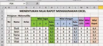 Check spelling or type a new query. Cara Membuat Perhitungan Nilai Raport Menggunakan Excel Belajar Office