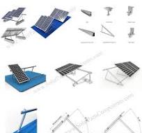 solar triangle support system for roof or concrete base ...