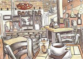 Steven Reddy Book Bar Urban Sketching Artist Inspiration Ink Sketch