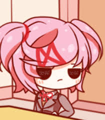 When Natsuki sees the rule 34 of DDLC. Artist----->KOKI-arts<-----Artist :  rJustNatsuki