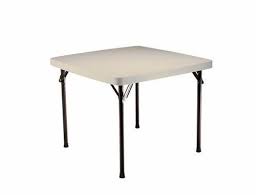 Lifetime Card Table With 37 Inch Square Molded Top Almond By Lifetime Products 72 59 Stronger And More Durable Camping Table Table Furniture Unique Tables