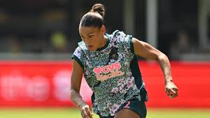 Trinity Rodman playing for the Washington Spirit before Ben Shelton’s US Open final