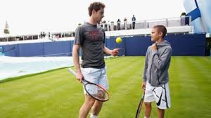 Check spelling or type a new query. David Beckham S Son Plays Tennis With Andy Murray At Queen S Bbc Sport