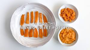 Simply cut an unpeeled in half. Baked Sweet Potato Baby S First Meals Creative Nourish