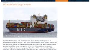 M/v msc maria laura arrived at bremerhaven on 14.01.2017. Msc Maria Laura Caught In The Net Paris Mou
