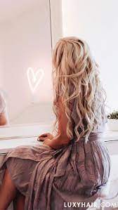 Clip In Hair Extensions Ash Blonde Color 60 220 Grams Loose Curls Hairstyles Loose Hairstyles Wedding Hairstyles For Long Hair