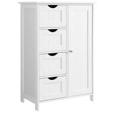 You can get the best discount of up to 68% off. Vasagle Bathroom Storage Cabinet Floor With Adjustable Shelf And Drawers White Ulhc41w Buy Online At Best Price In Uae Amazon Ae