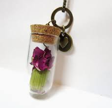 Real Carnation Pendant Necklace January Flower Necklace Birth Flower Necklace Girlfriend Necklace January Necklace For Girlfriend January Flower Birth Flowers