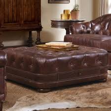 Coaster ottomans traditional oversized faux leather storage ottoman inside measurements 1154 x 1102. Square Leather Ottoman Coffee Table You Ll Love In 2021 Visualhunt