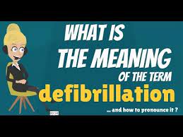 A machine that gives the heart an electr.: What Is Defibrillation What Does Defibrillation Mean Defibrillation Meaning Explanation Youtube