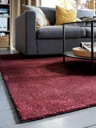 Farbe dunkelrot metallic kombiniert mit einem beigen lederausstattung, beigen teppich und schwarzen schutzmatten. Tyvelse Teppich Kurzflor Dunkelrot 133x195 Cm Ikea Schweiz