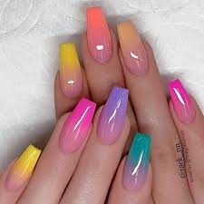 See more ideas about nails, acrylic nails, nail designs. Summer Bright Short Acrylic Nails Confession Of Rose