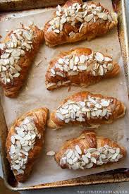 A regular starbucks croissant has 260 calories but a smaller serving size (62 g). Almond Croissant The Little Epicurean