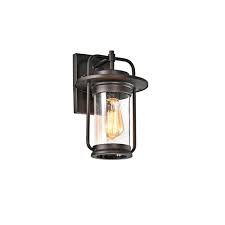 Bisonoffice Chloe Lighting Jeffrey Transitional 1 Light Rubbed Bronze Outdoor Wall Sconce 13 Height Rakuten Com