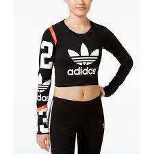 Long Sleeve Black Adidas Crop Top Adidas Originals Basketball Long Sleeve Crop Top 464 015 Idr Liked On Polyvore Featuring Tops Black Adidas Long Slee Long Sleeve Crop Top Crop Tops Tops