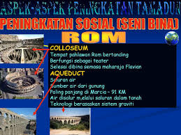 Di barat, seni empayar rom sebahagian besarnya diperolehi daripada model yunani. Aspek Aspek Peningkatan Tamadun Ppt Download