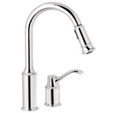 Fixed spout, pullout/pulldown, and bar and butler/filtration. Moen Aberdeen Single Handle Pull Down Kitchen Faucet With Power Clean And Reflex Technology In Chrome 7590c Ferguson
