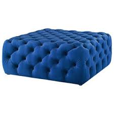 Browse a great selection of navy, light & dark blue footstool & ottoman styles including cocktail, coffee table, storage, leather & tufted. Acme Damien Square Tufted Coffee Table Ottoman In Champagne Contemporary Footstools And Ottomans By Gwg Outlet Houzz