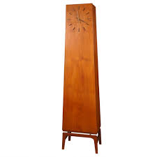 Danish Modern Teakwood Grandfather Clock 1stdibs Com Modern Grandfather Clock Grandfather Clock Danish Modern