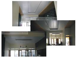 Untuk desain tradisional biasanya mempunyai contoh yang lebih rumit. Contoh Model Plafon Interior Rumah Dengan Variasi Naik Turun Dan Tekstur Serta Warna Jasa Desain Rumah
