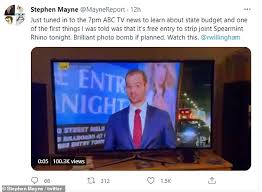 Anchored by david muir, the broadcast draws upon an award. Freedomroo Abc S Live Coverage Of State Budget Is Interrupted By Strip Club Ad Australiannewsreview