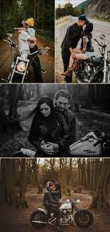 Ini Motor Motorcycle Engagement Photos Motorcycle Couple Bike Wedding