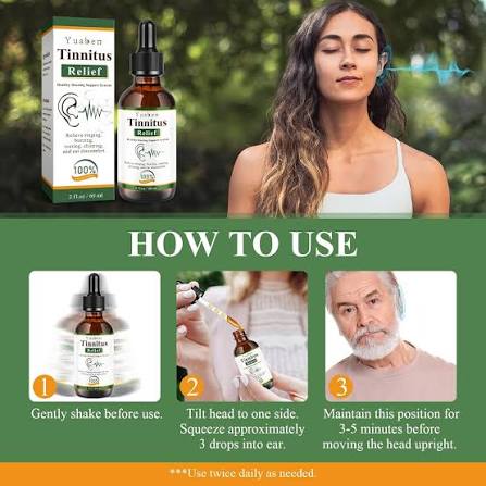 🌸 Yuaben Herbal Ear Drops (60ml) – Tinnitus Relief & Clogged Ear Comfort |  Natural Plant-Based Formula | Reduces Ringing, Buzzing & Ear Noise | Gentle  Daily Soothing Solution | Easy-to-Use Drops |