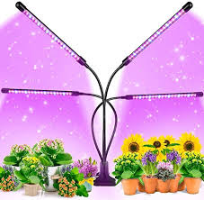 Amazon Com Ezorkas Grow Light 80w Tri Head Timing 80 Led 9 Dimmable Levels Plant Grow Lights For Ind In 2020 Grow Lights For Plants Grow Lights Best Led Grow Lights