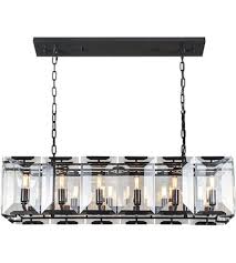 Product titlelnc pendant lighting fixtures for kitchen island, mini ceiling vintage metal dining room hanging lamp. Elegant Lighting 1212d40fb Monaco 12 Light 40 Inch Flat Black Island Pendant Ceiling Light Urban Classic Elegant Lighting Ceiling Pendant Lights Glass Chandelier