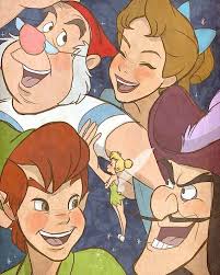 Peter Wendt Hook Smee And Tink Peter Pan Disney Disney Drawings Disney Art
