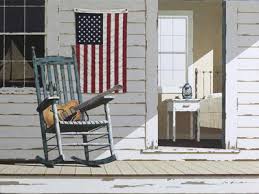 Rocking Chair With Guitar Photographic Print Zhen Huan Lu Art Com