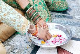 Indian Couple Playing Ring Fishing Game In Wedding Ceremony Of India Stock Photos Ad Ring Fishing Playin Wedding Games Indian Wedding Games Wedding Ceremony