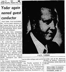 IAGenWeb ~ Cerro Gordo County ~ 23rd North Iowa Band Festival, Mason City  IA, 1961