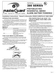 Industrial premises, office buildings, residential buildings. Masterguard 380 Installation And Owner S Manual Pdf Download Manualslib