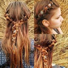 Pagan Braids I Love The Wild Look Of This Hairstyle Hair Styles Flower Girl Hairstyles Viking Braids