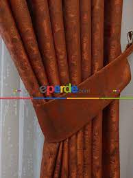 Fon perde veya açılır kapanır perde olarak kullanılabilir. Kiremit Rengi Katyonik Jakar Fon Perde Kiremit Rengi Fon Perdeler Perde Kiremit