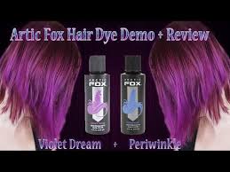 Arctic fox semi permanent hair dye 4oz. Artic Fox Hair Color Violet Dream Periwinkle Review Demo Youtube