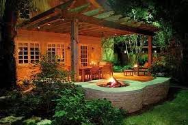 Back Porch Firepit Outdoor Fire Pit Outdoor Fireplace Designs Fire Pit Landscaping