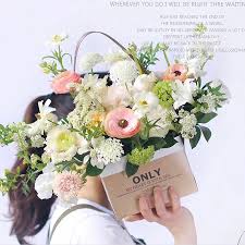 Check spelling or type a new query. 2pc Double Sided Flower Packaging Box Waterproof Flower Basket With Handle Bouquet Floral Flower Shop Material Supplies Gift Box Gift Bags Wrapping Supplies Aliexpress