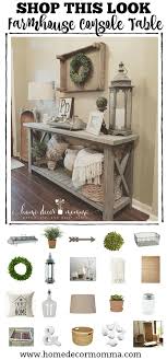 You can learn how to build your own farmhouse console table by downloading the printable plans and tutorial for this project. Diy Farmhouse Console Table